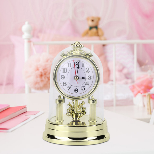 Reloj De Mesa Silencioso De Estilo Retro Europeo Para Sala D
