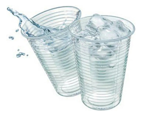 Vaso desechable de plástico transparente de 200 ml, 400 vasos