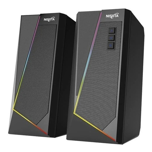 Parlantes Pc Gamer Inalambrico Luz Rgb Bluetooth Usb Celular