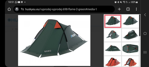 Carpa Husky Extreme Flame 2 (entrega En Persona En Santiago)