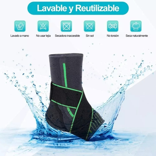 Tobillera Deportiva De Doble Compresión Ajustable