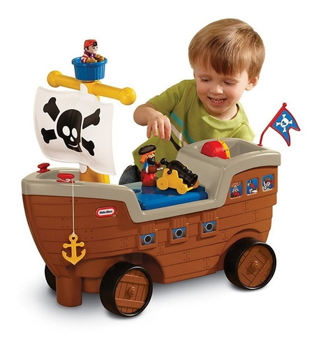 Caminador Correpasillos Barco Pirata 2 En 1 Little Tikes