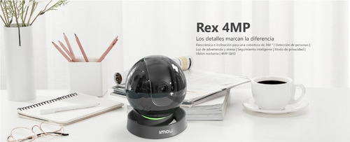 Imagen 4 de 10 de Cámara Ip Imou Pt Rex 4mp 3.6mm Ir10 Wifi Microsd Ai Audio