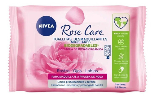 Toallitas Desmaquillantes Nivea Rose Care (1 Unidad)