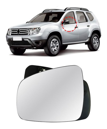 Lente Retrovisor Renault Duster 2011 A 2015 Esquerdo