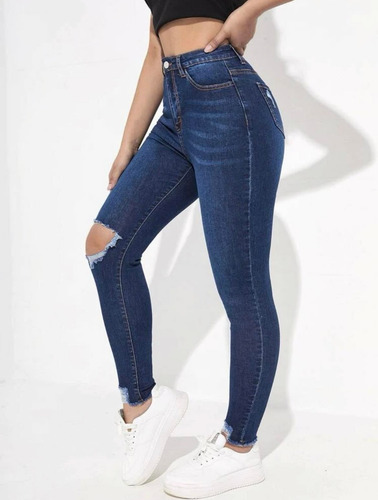Jeans Tiro Alto Muy Elasticados Modelos A La Moda