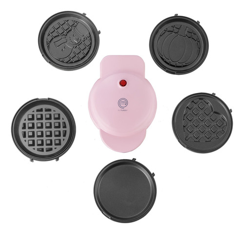 Waflera Eléctrica Masterchef By Hukën Mk-mm-7set Color Rosa 127v