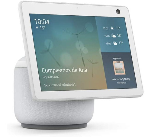 Echo Show 10 Pantalla Inteligente Hd Con Movimiento Y Alexa Color Blanco