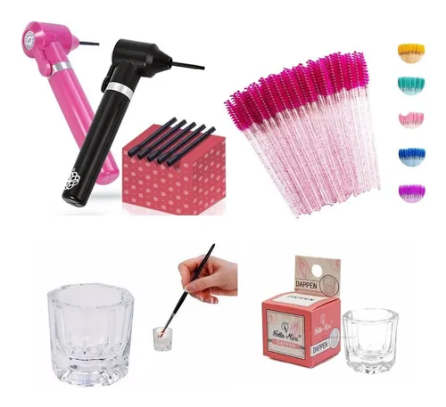 comprar Mini Mixer Misturador Pigmentos Henna + Escovinhas + Dappen