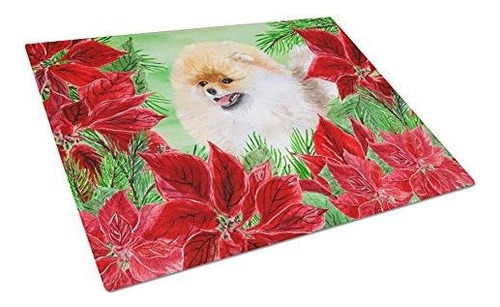 Caroline's Treasures Ck1330lcb Pomeranian Poinsettas Tab