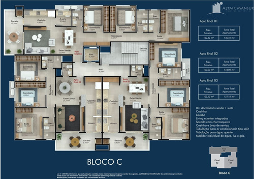 Imagem 17 de 18 de Residencial Terra E Mar, Apartamentos 3 Quartos Sendo 1 Suíte - 1292