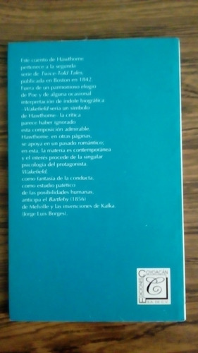 Wakefield/ Nathaniel Hawthorne (Usado)