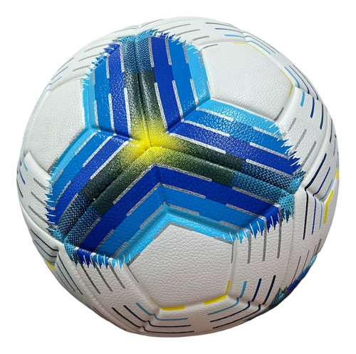 Pelota De Futbol N°5 Cuero Sintetico 201114 Color Blanco/azul