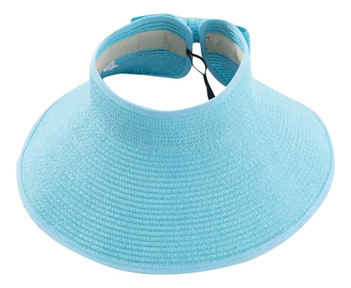 Sombrero Ancho Enrollable Para Mujer Con Visera De Paja Con