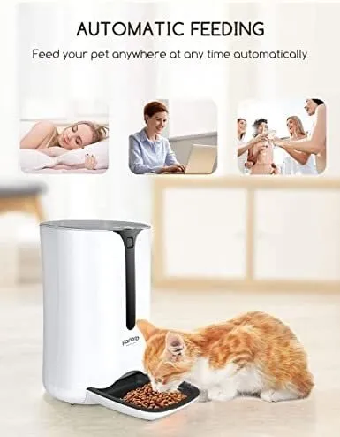 Dispensador Roffie Pet C/temporizador Automatico - Blanco