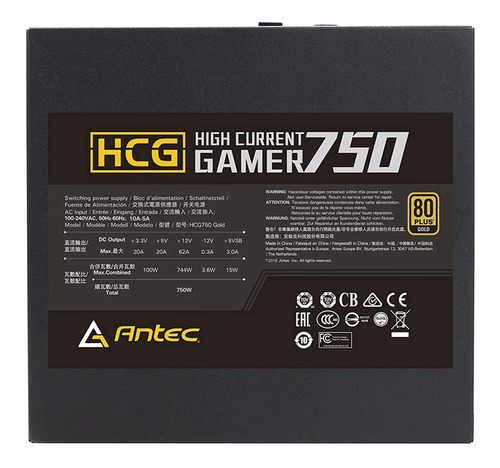 Fuente De Poder Antec 750w Hcg750 80+ Gold Full Modular