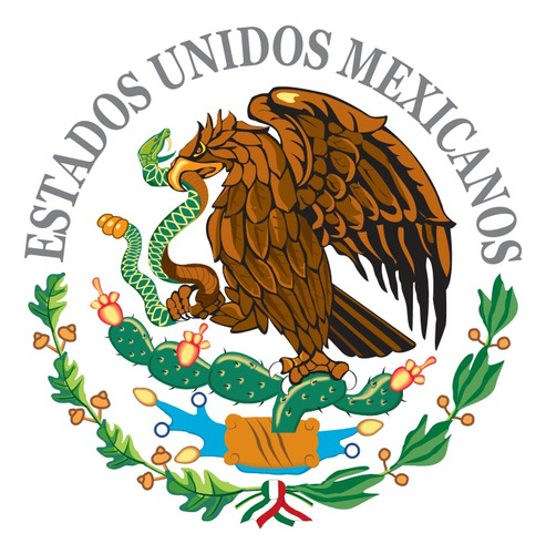 Sticker Escudo Nacional Mexicano Calcomanias Cristales 70x70