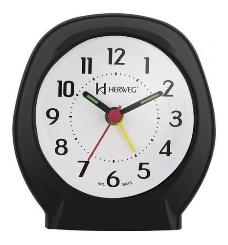 Relogio Despertador Herweg Quartz 2634 034 Preto