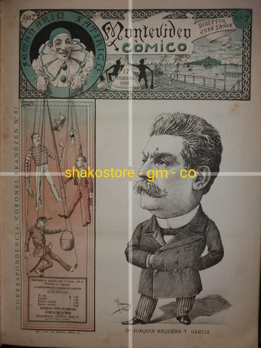 Revista De 1895 Joaquín Requena Y García Y Lucía Lemos Sanuy