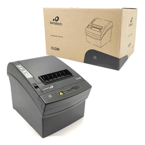 Impressora Cupom Não Fiscal Elgin I8 Usb Ethernet Guilhotina Cor Preto Voltagem Bivolt