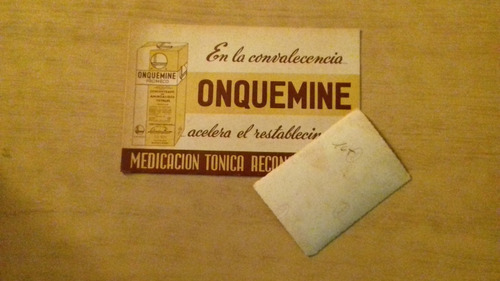 Tarjeta De Publicidad Remedio Onquemine - Medicación Tónica