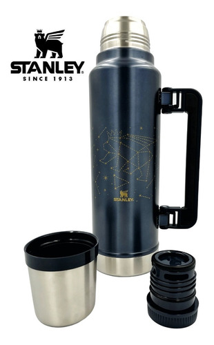 Termo Stanley 1.4lt Tapón Cebador Acero Inoxidable Asa Plega