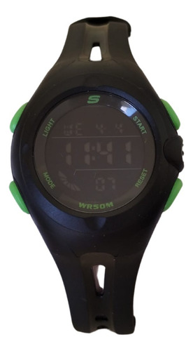Reloj Negro Skechers Caballero Digital Mod.sr2079 Negro Negro Negro