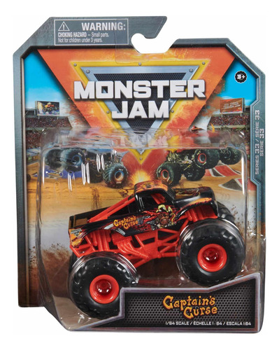 Truck Diecast Monster Jam Captain's Curse Series 33 1:64 Sca