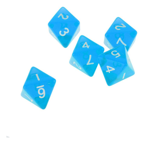 Dados De MĂșltiples Caras 5 Piezas