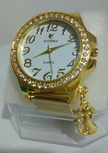Relógio Feminino Dourado Luxo Delicado Para Mulheres