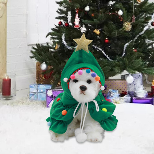 Disfraz De Navidad Para Mascotas, Vestido De Árbol De S