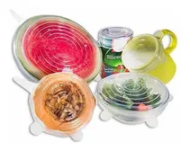 Comprar Tapas Silicona Ollas Recipientes Pack X 6 Cocina Frutas