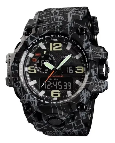 Reloj Skmei 1155 Cronometro Deportivo Camuflado Env o gratis