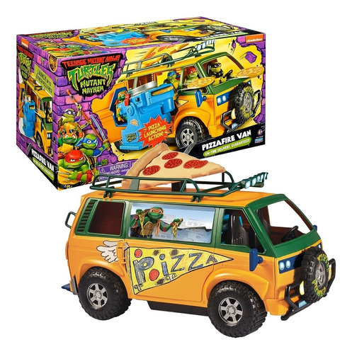 Tortugas Ninja Pizzafire Van Lanzador Orig Pce 83468 Bigshop