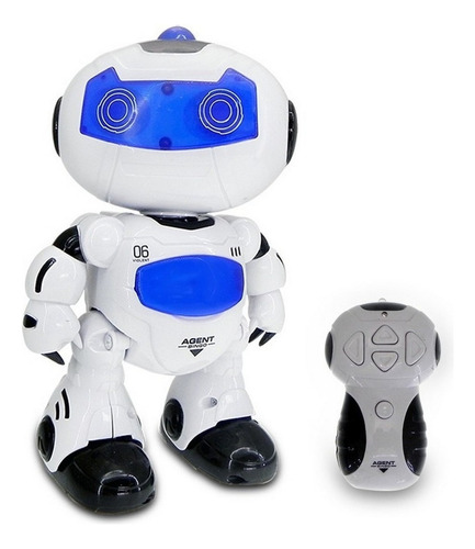 Robot A Radio Control Con Luz Y Musica Full Tun Tunishop