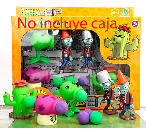 Juguetes Plantas Vs Zombies Incluye 2 Zombies Y 3 Plantas - No Incluye Caja