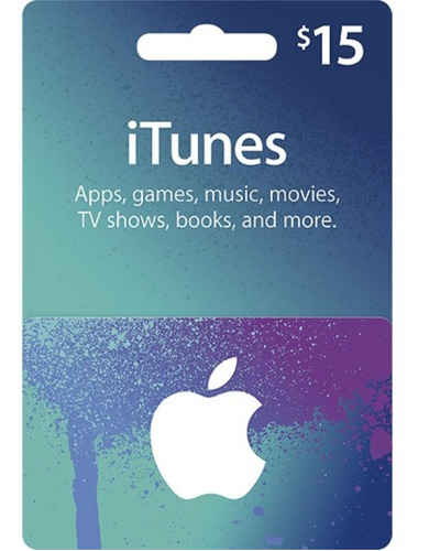 Tarjeta Itunes Apps Store 15 Usd Entrega Inmediata