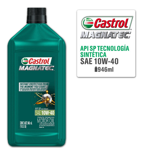 Aceite Castrol Magnatec 10w40 Semi Sintetico Api Sp 946ml