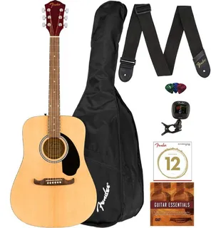 Guitarra,paquete De Guitarra Acústica ,dreadnought De Fender