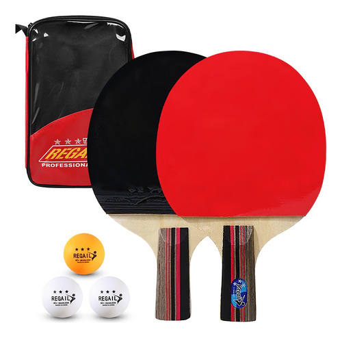 Kit De Paletas Ping Pong Mango Corto Con Pelotas