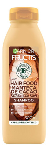 3 Shampoo Fructis Hair Food Cacao 300ml