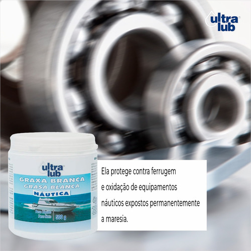 Graxa Branca De Lítio Com Ação Lubtificante Ultralub Kit 3un