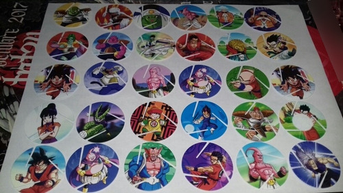 Tazos De Dragon Ball Z Xferas Son 30 En Muy Buen Estado.