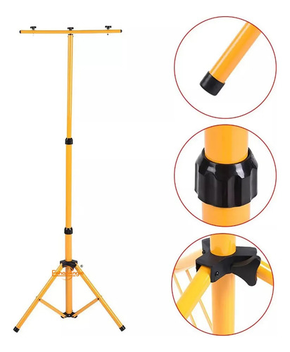 Soporte Base Atril Trípode Foco Led Emergencia