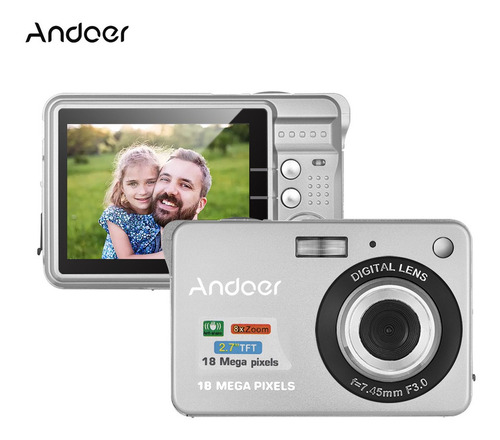 Cámara Digital Andoer Hd 720p 18m Con 2 Baterías