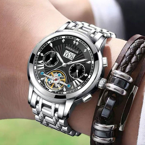 Poedagar Relojes Automáticos Tourbillon Luminous Para Hombre