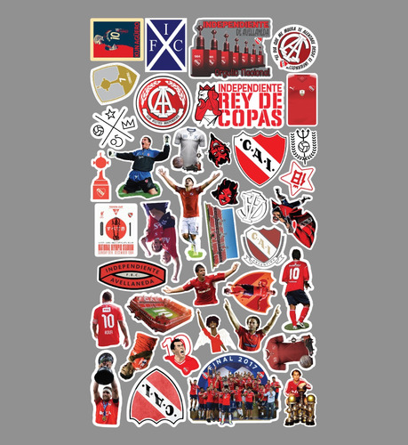 Stickers Independiente Futbol Vinilos Calcos Termos Compu