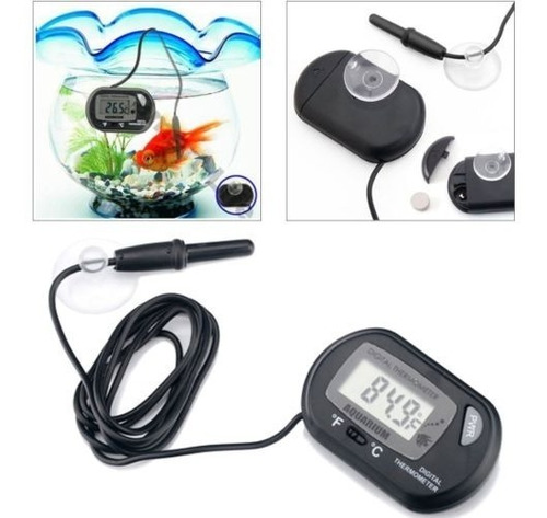 Lcd Digital De La Temperatura Peces Reptiles Acuario Agua Ta