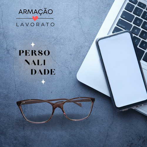 Óculos Armaçao Grau Lavorato Original Luxo