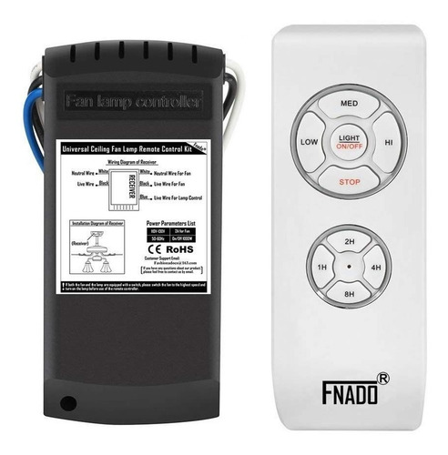 Imagen 1 de 5 de Control Remoto Ventilador De Techo Universal -envio Gratis